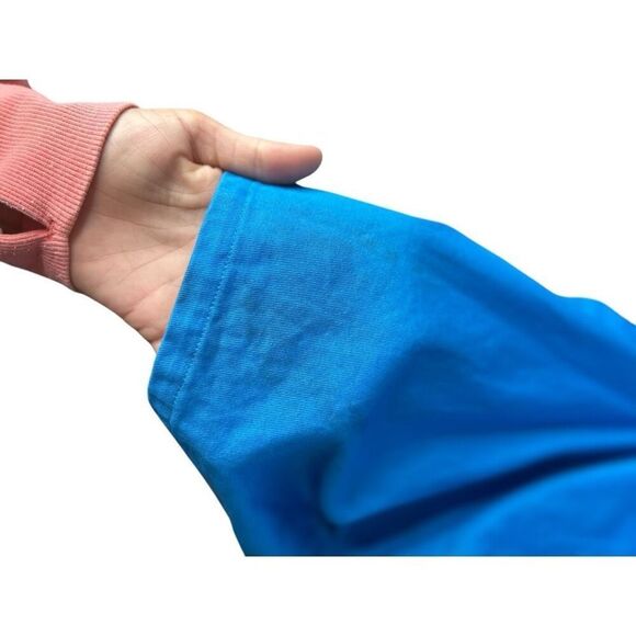 Pfifer Forbes Mini Dress in Pool Blue Size M Revolve Shirt Classic Asymmetrical - Picture 9 of 14